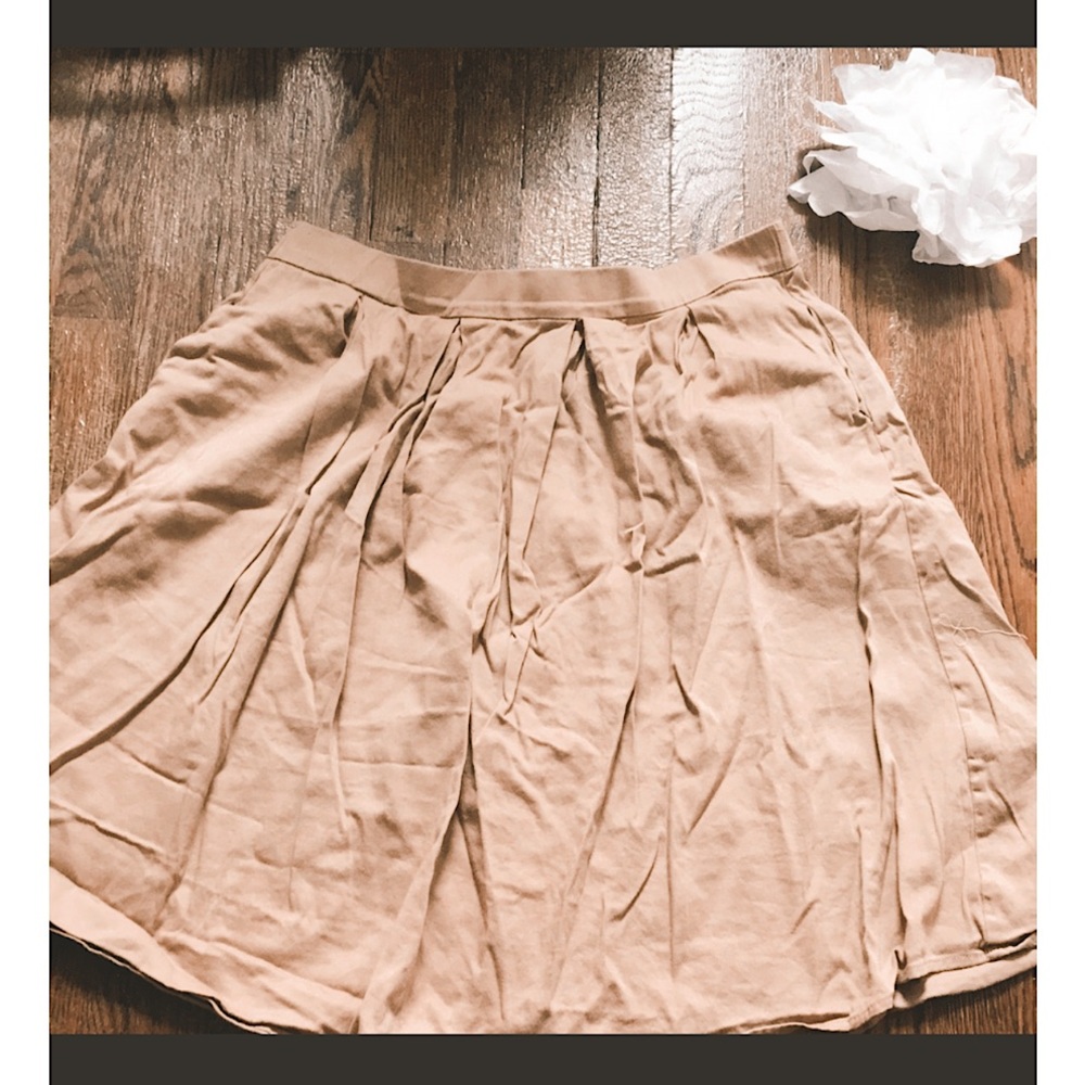 Khaki circle skirt